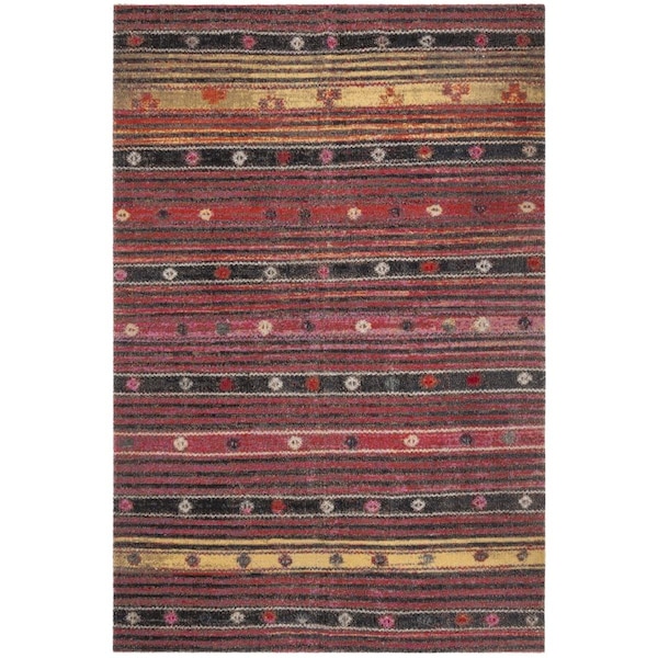 Safavieh 5 ft. 1 in. x 7 ft. 6 in. Montage Southwestern Medium Rectangular Area Rug Rust & Multicolor MTG217P-5 - main